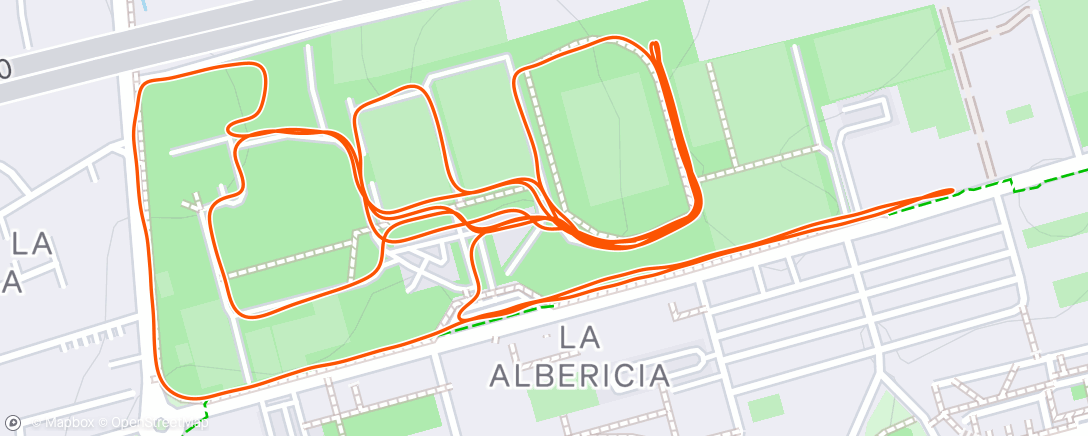 Map of the activity, Soltando patas post 1500 🏃🏻‍♀️