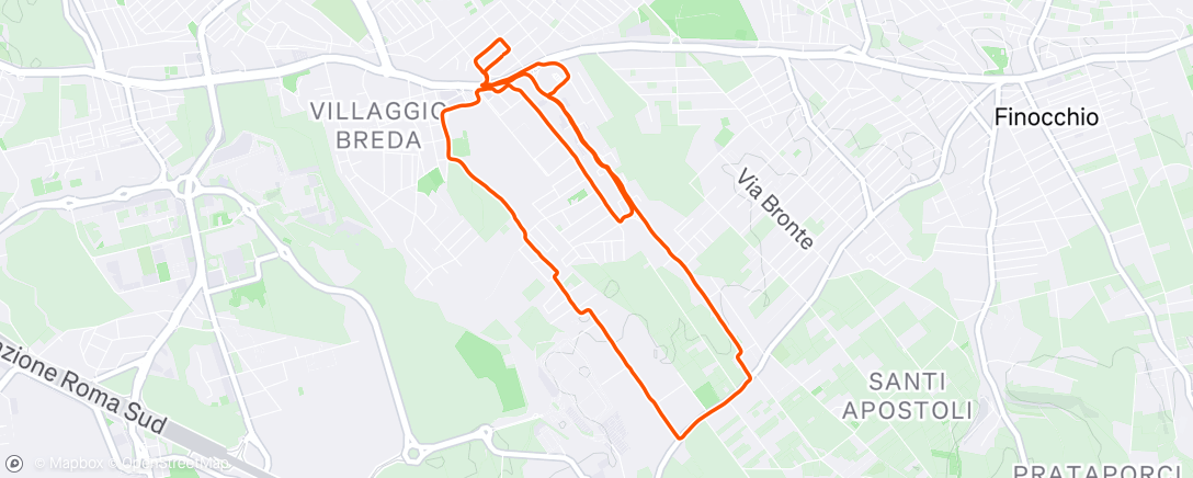 Map of the activity, Back to back 10k
