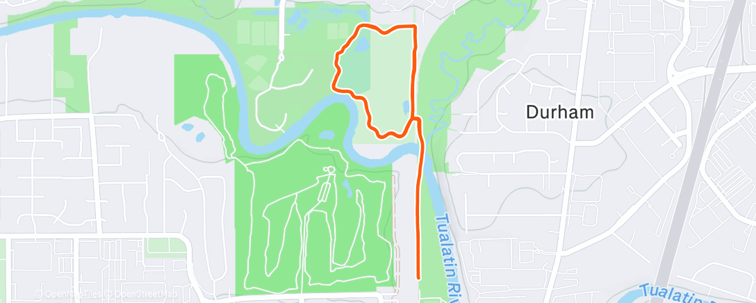 Map of the activity, Morning Run