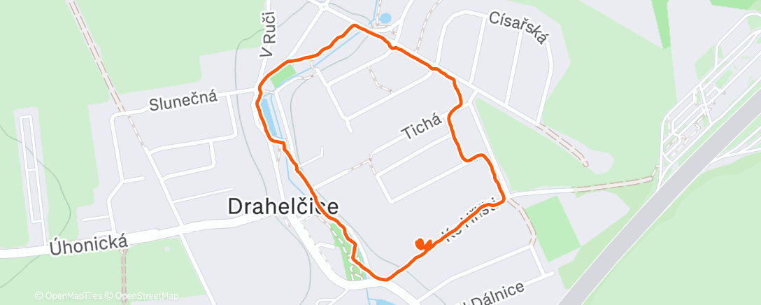 Map of the activity, Morning Walk