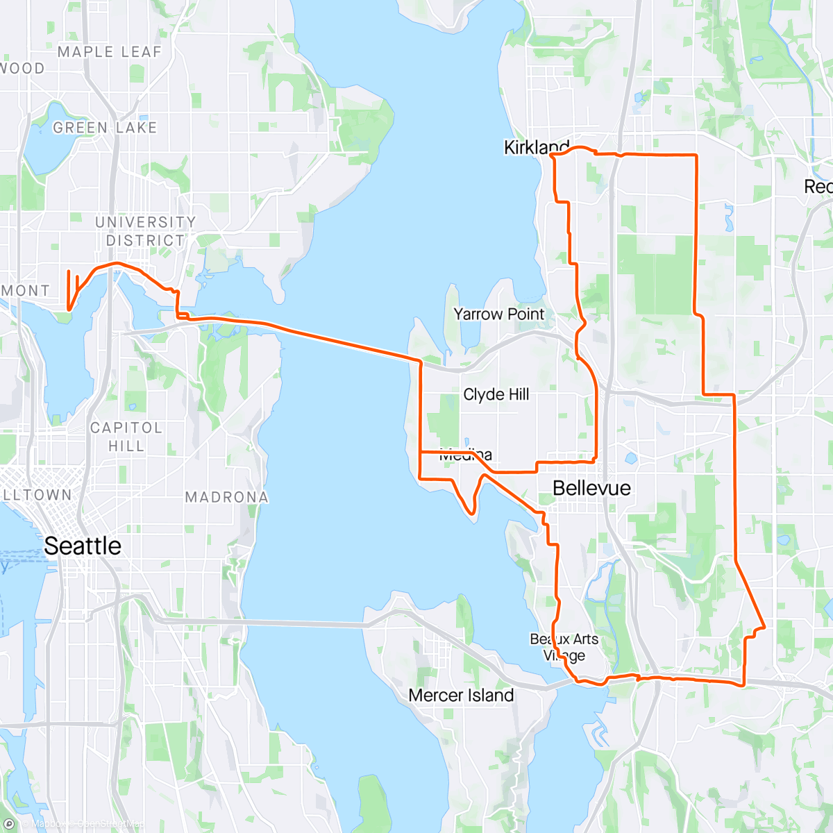 Mapa de la actividad (Successful weather avoidance lunch ride with Chris and Wendy 👍)