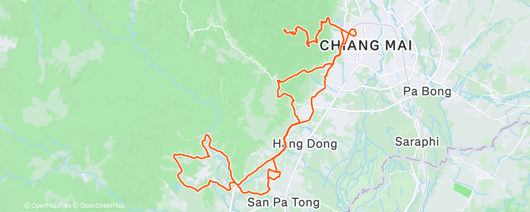 Карта физической активности (Morning Ride)