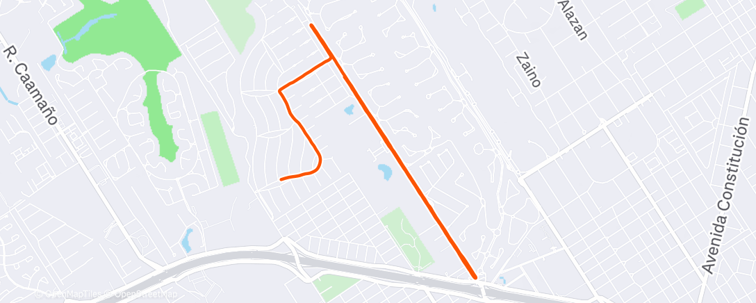 Карта физической активности (Afternoon Run)