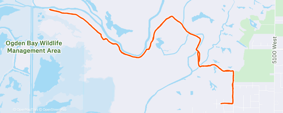 Map of the activity, Morning Hike