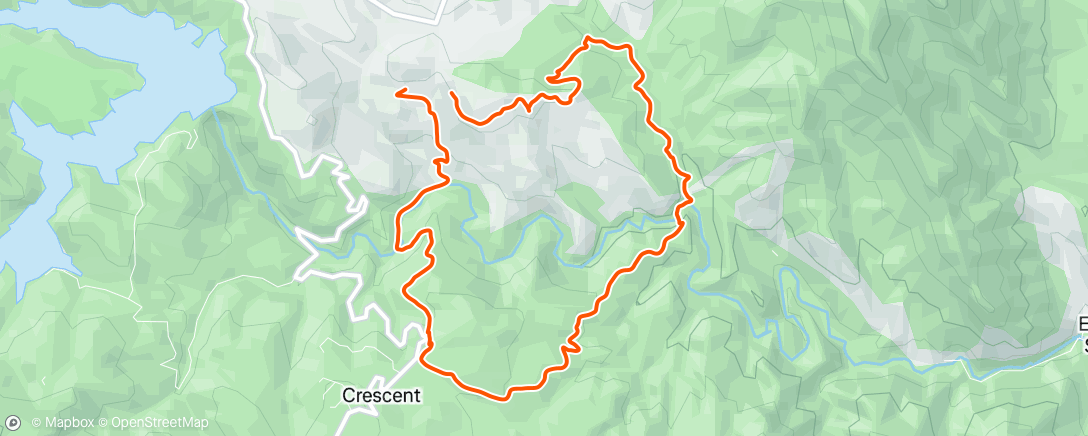 Map of the activity, Morning Trail Run