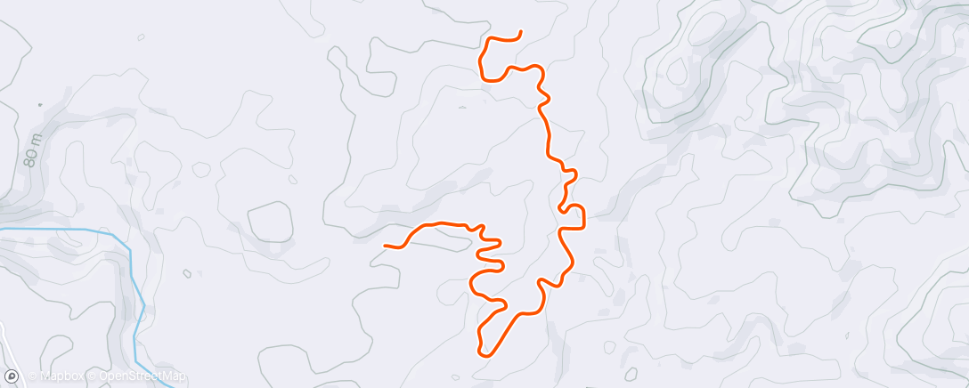 Map of the activity, Zwift - Furtherance in Makuri Islands