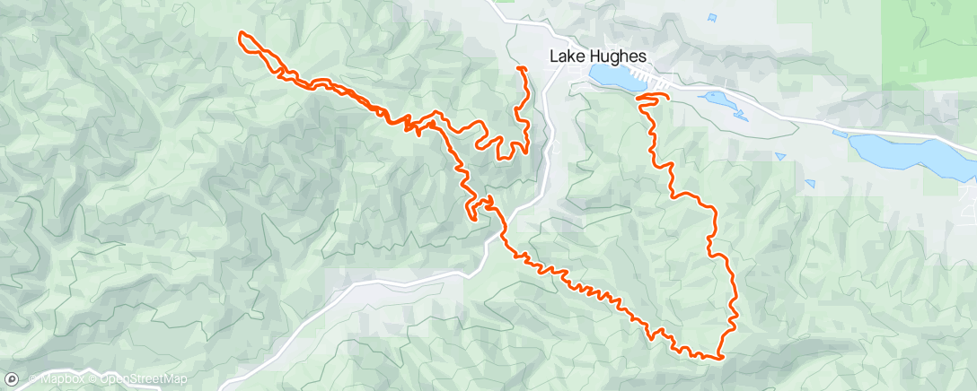 Map of the activity, Pace the last section of the hundred mile Leona Divide.
