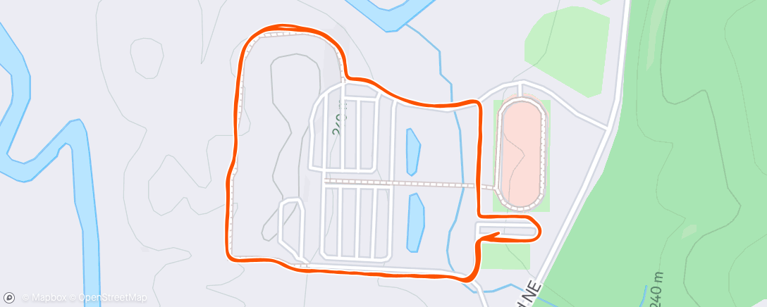 Map of the activity, Morning Run