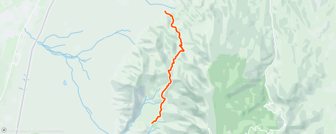 Map of the activity, Morning Trail Run