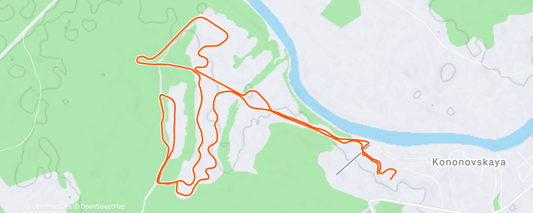 Карта физической активности (Evening Nordic Ski)