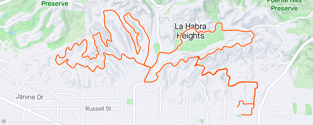 Map of the activity, LH Heights