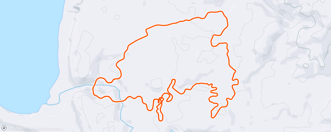 Map of the activity, Zwift - Above and Below Threshold in Makuri Islands