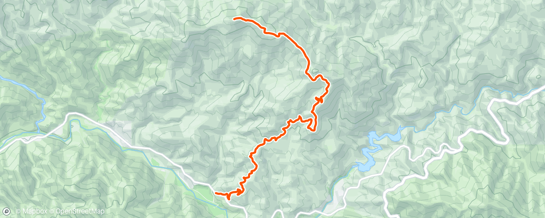 Map of the activity, Condor Peak - Down