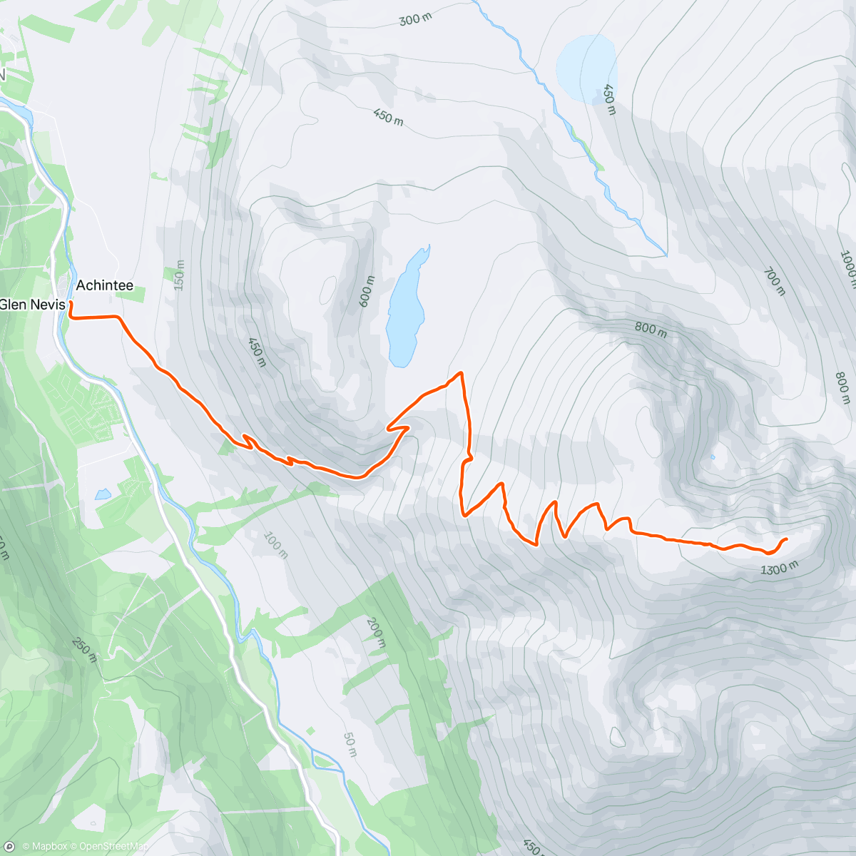 Map of the activity, Ben Nevis 🏴󠁧󠁢󠁳󠁣󠁴󠁿⛰️🏃‍♂️