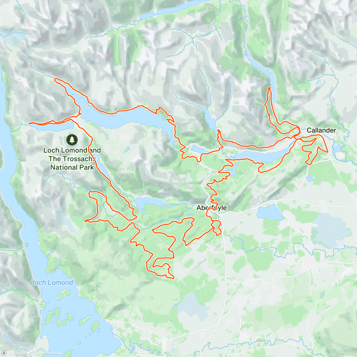Map of the activity, Grand Old Dukes