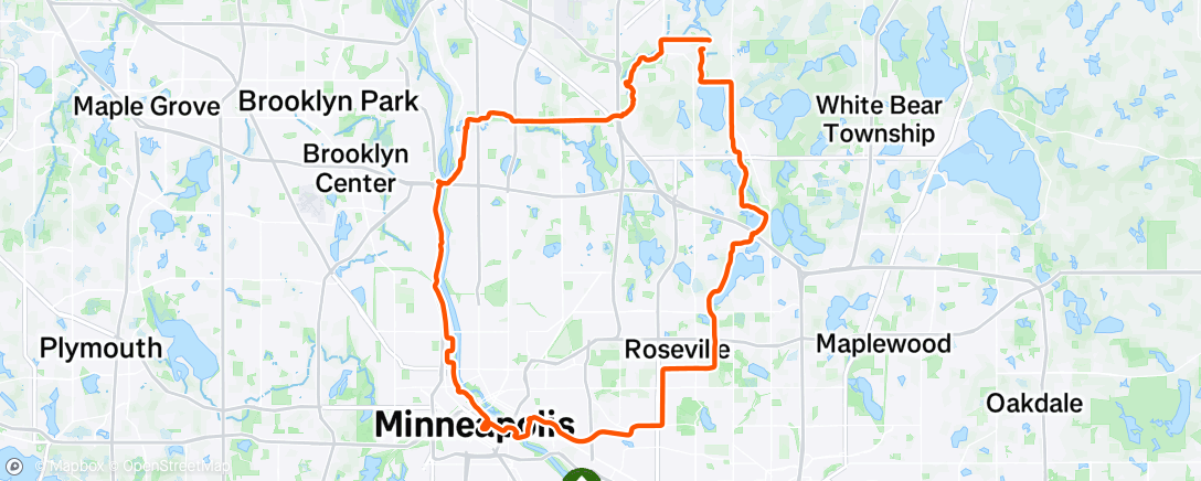 Map of the activity, Morning Ride