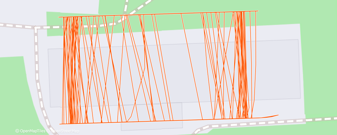 Map of the activity, Evening Run