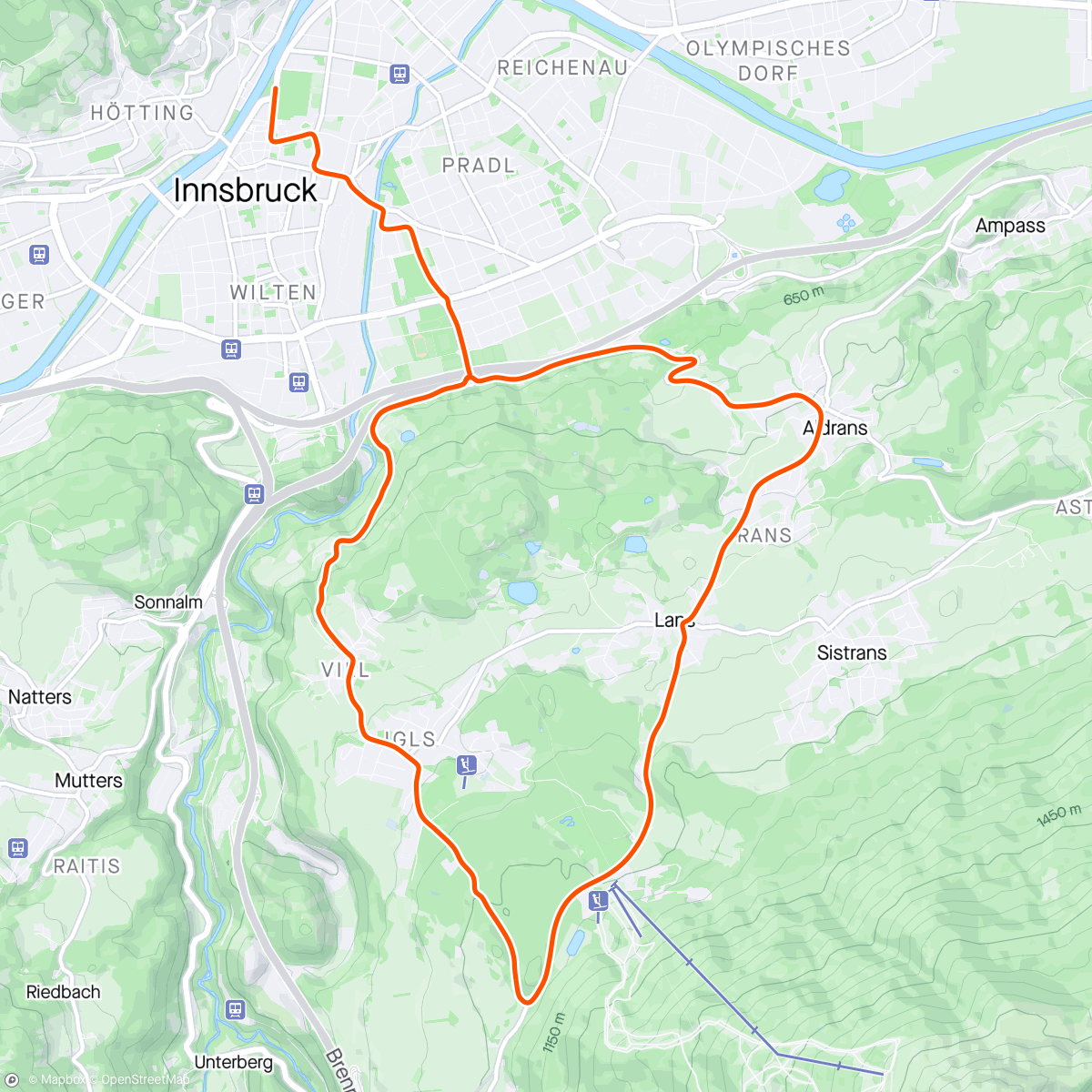 Map of the activity, Zwift - 90min Riders Choice in Innsbruck