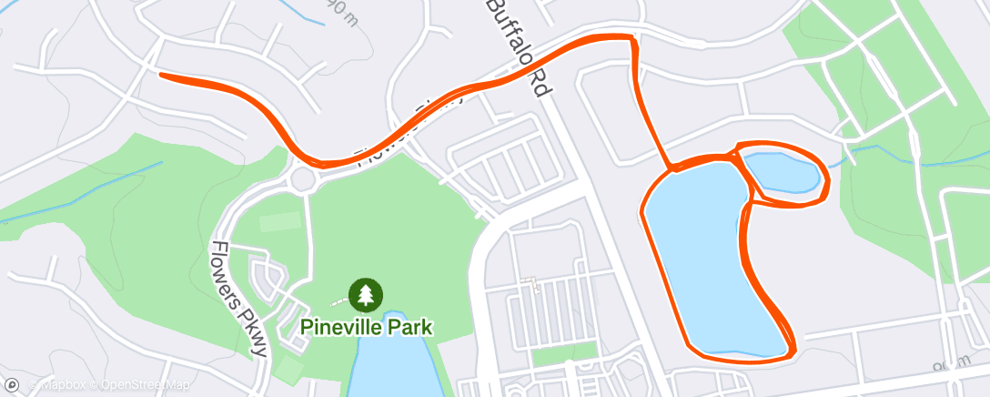 Map of the activity, Morning Run