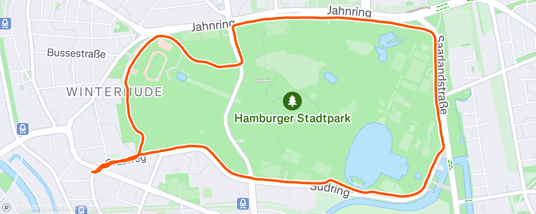 Map of the activity, Mittagsrunde um den Stadtpark