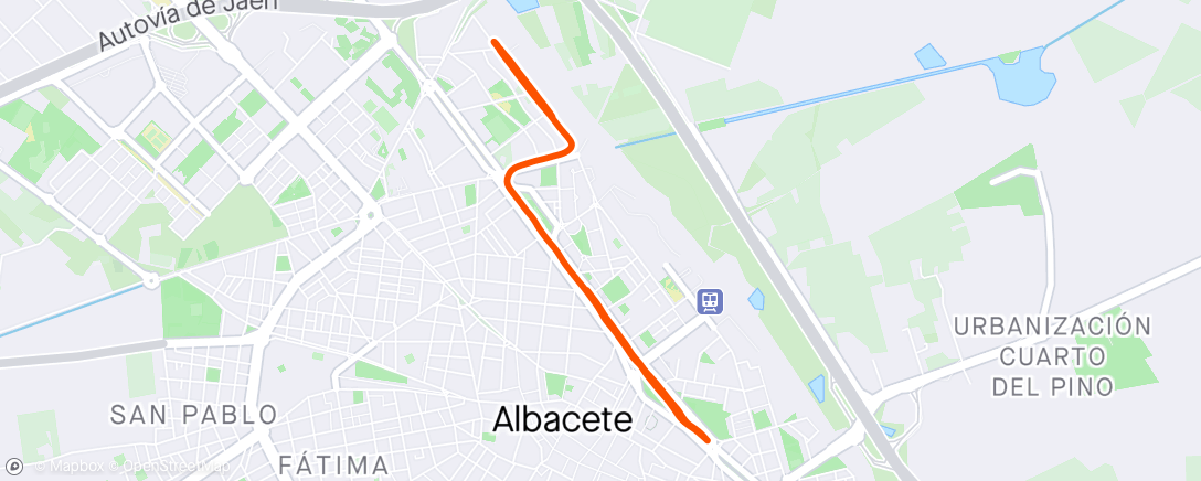 アクティビティ「Carrera de tarde」の地図