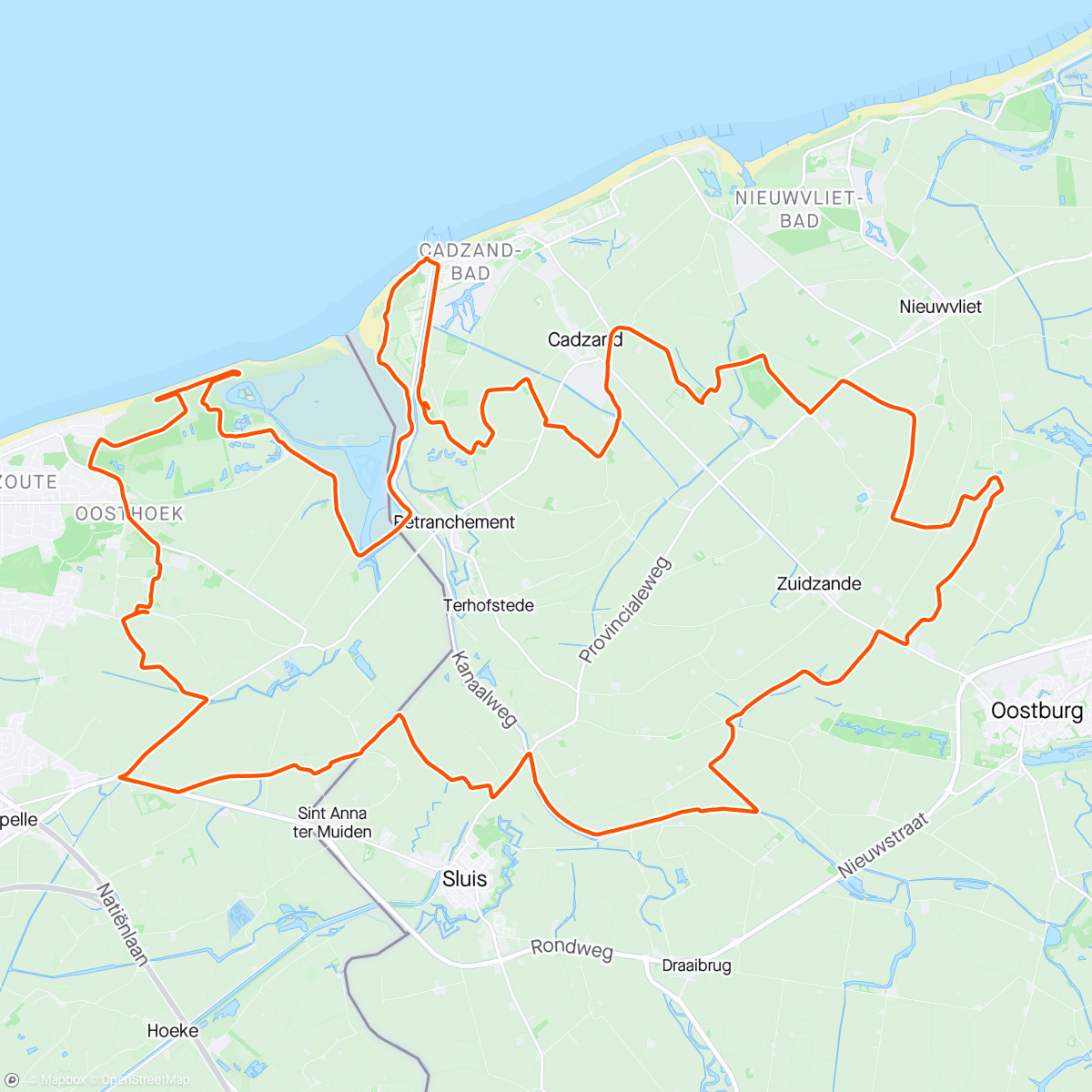 Mappa dell'attività CX Zeeuws Vlaanderen ~ Laatste mooie rondje van de vakantie