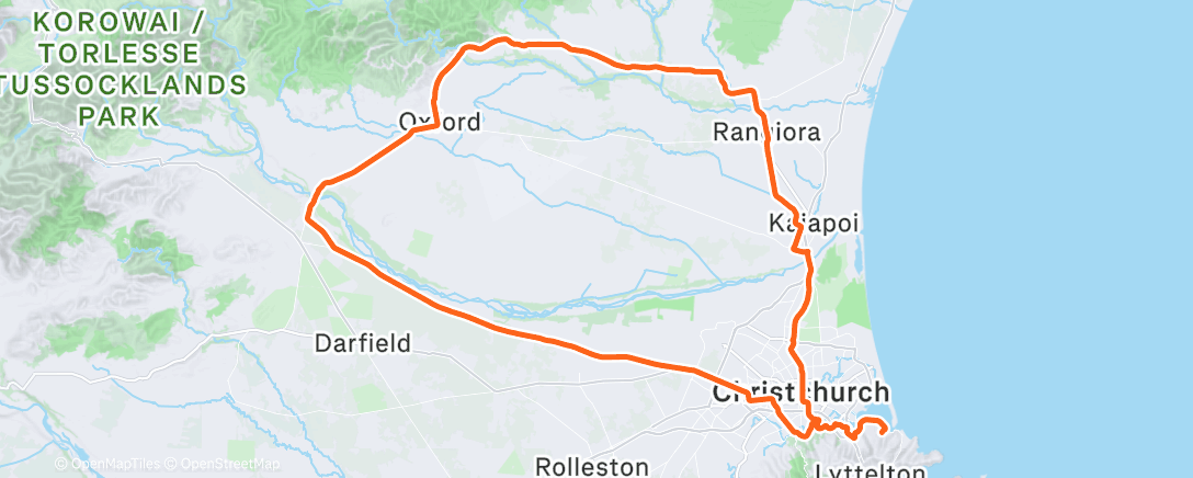 Map of the activity, Morning Ride