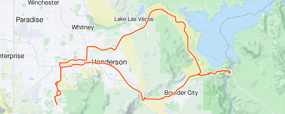 Mapa da atividade, The Dam Ride