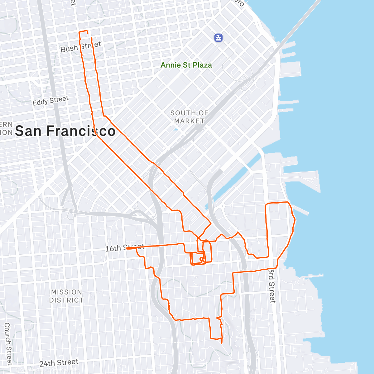 Map of the activity, DV8