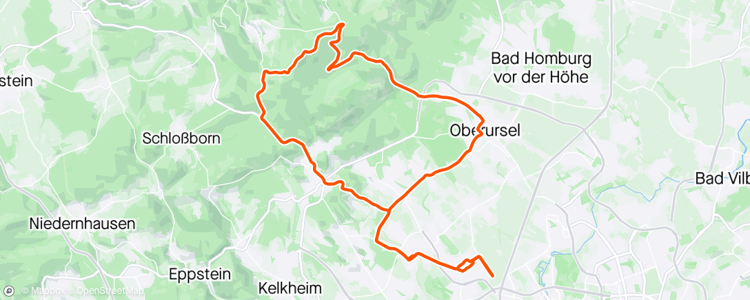 Map of the activity, Pre Race Eschborn-Frankfurt
