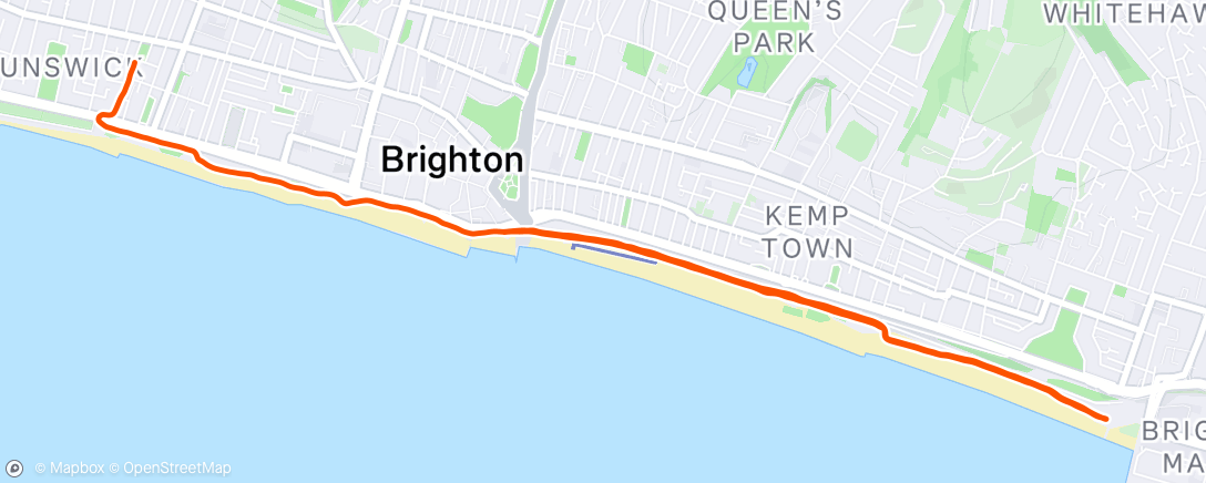 Map of the activity, Lunch Run