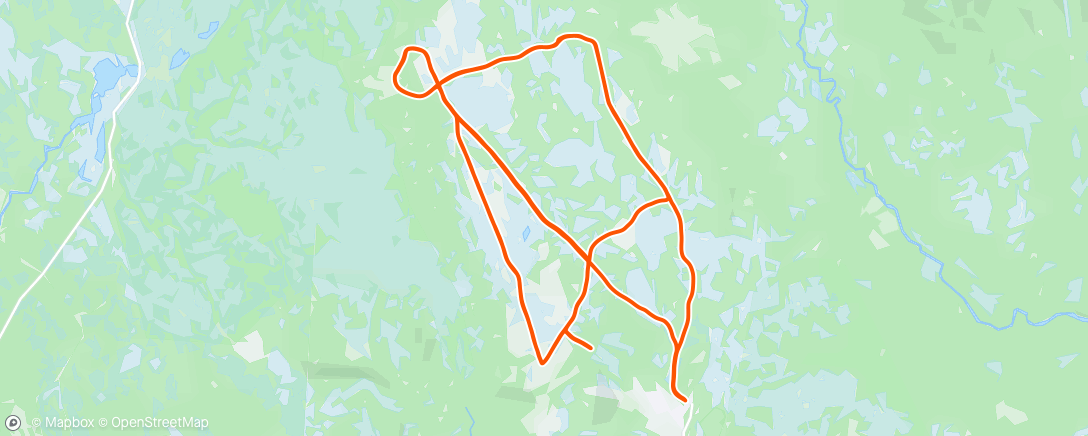 Карта физической активности (Lunch Nordic Ski)