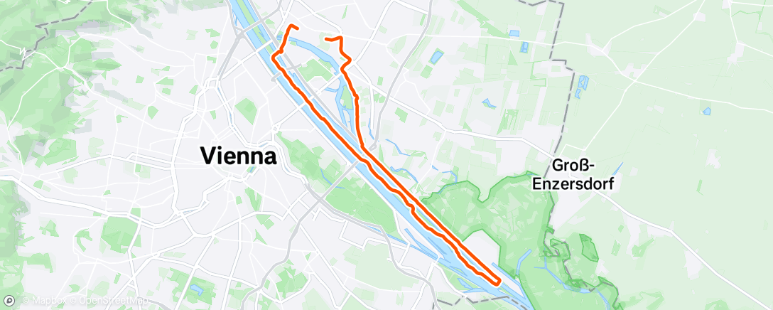 Map of the activity, Radfahren