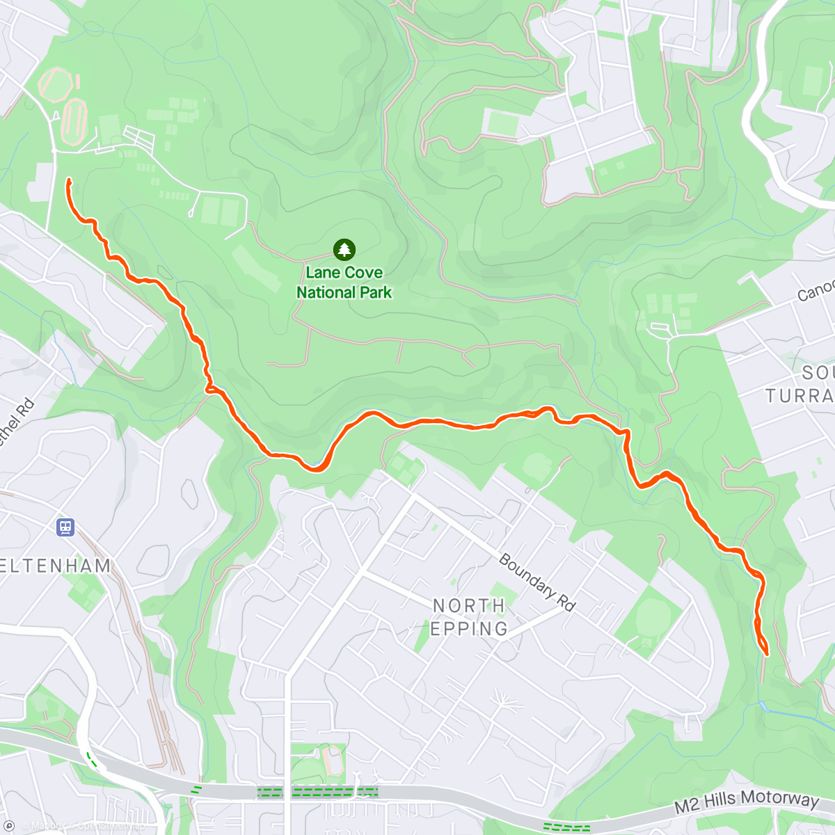 Map of the activity, Croc Hills