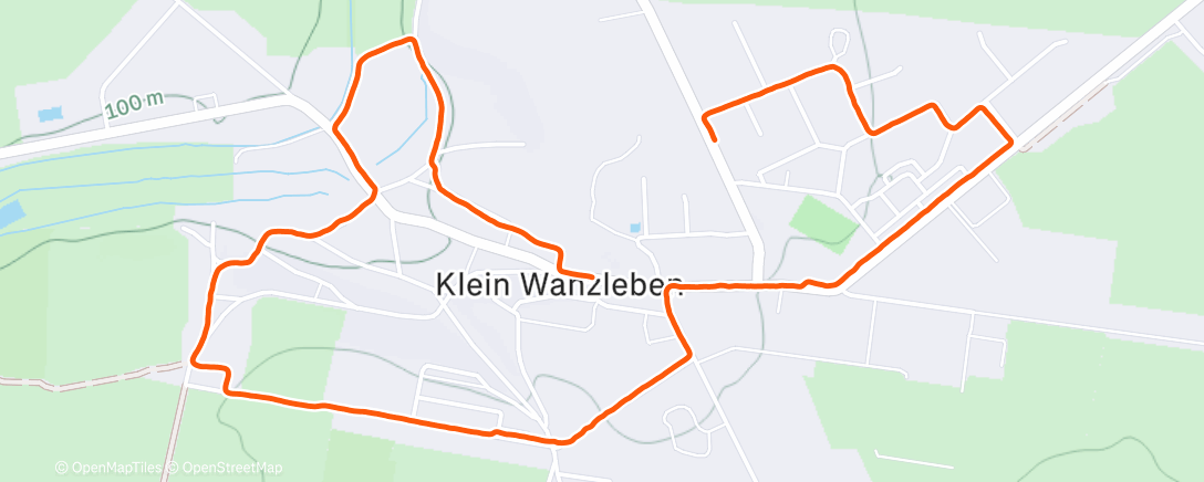 Map of the activity, Abendspaziergang