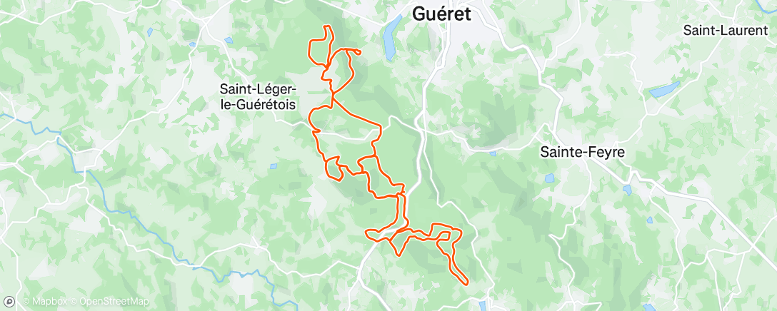 Map of the activity, Guéret