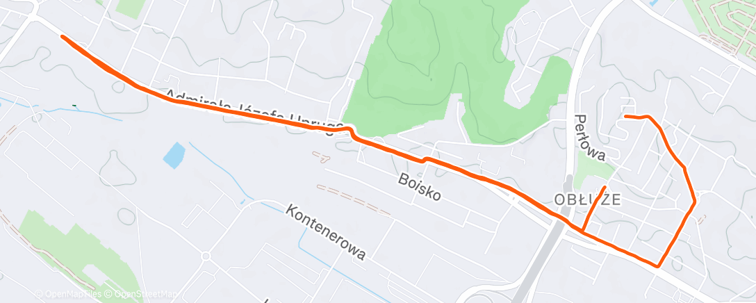 Map of the activity, Rozbieganie