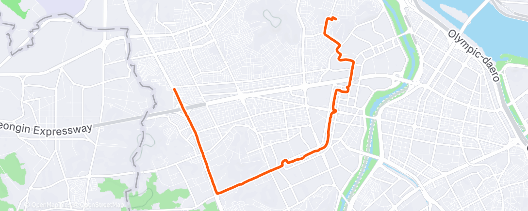 Map of the activity, [528일차. 매일달리기 512일차.]