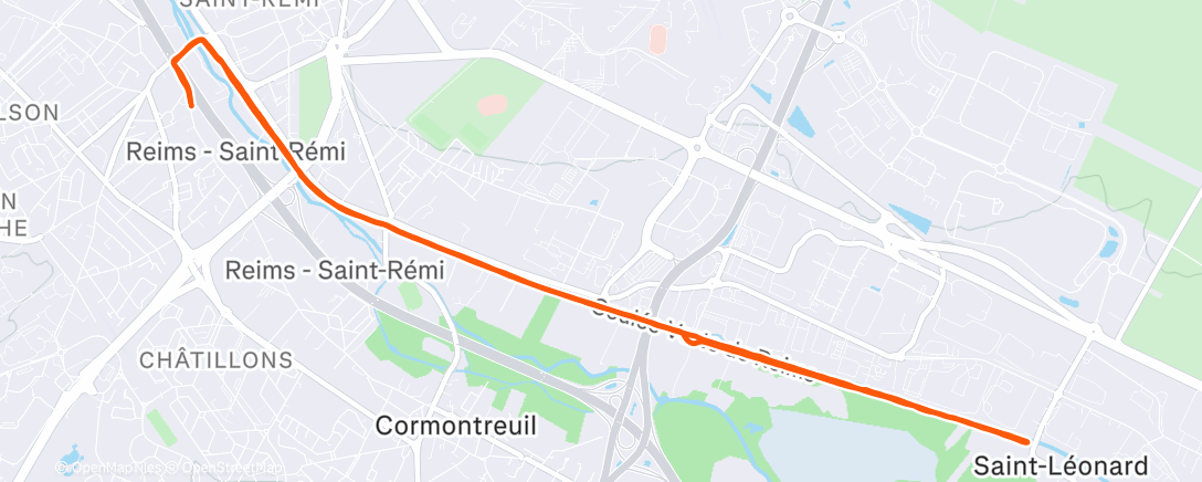 Карта физической активности (Le footing de Marie, le négatif du daron)