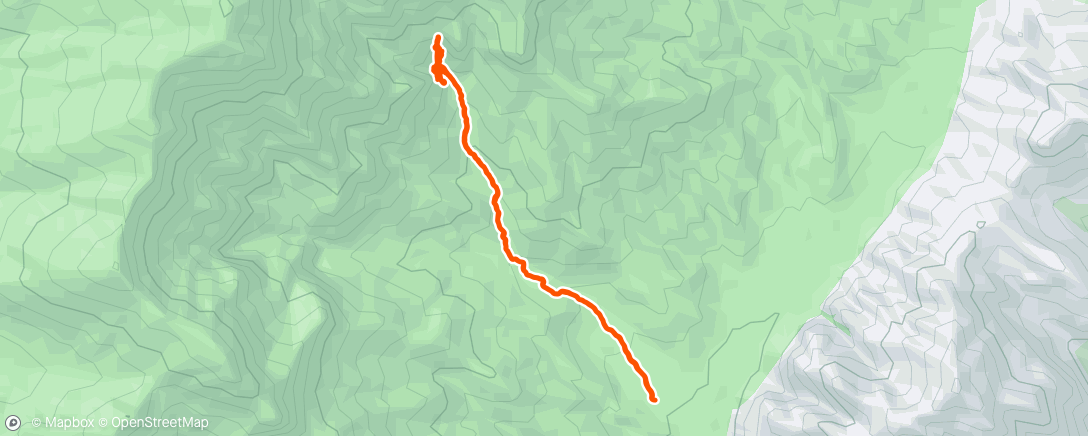 Map of the activity, Morning Rock Climb