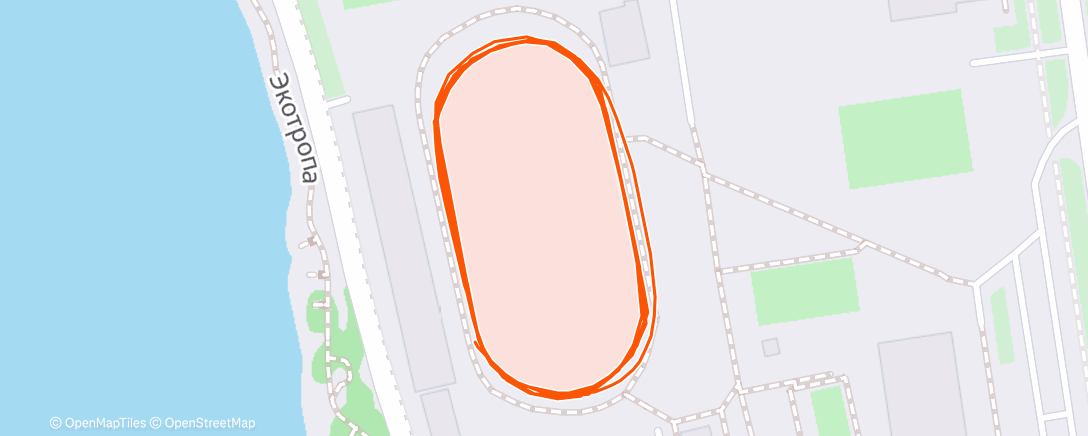 Map of the activity, Lunch Run