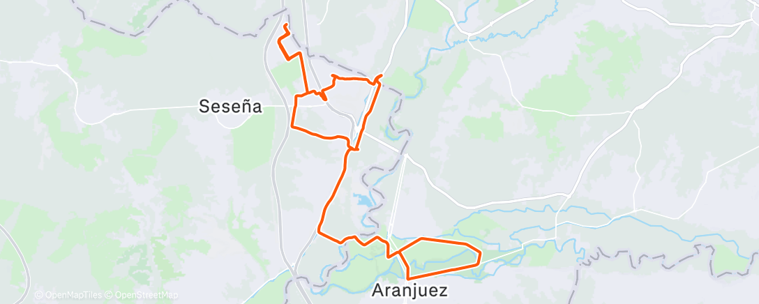 Map of the activity, Bicicleta de montaña matutina