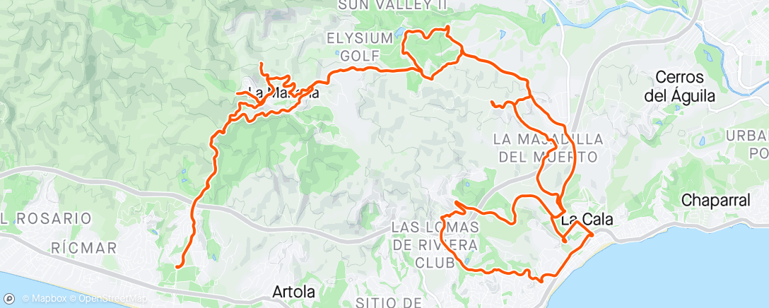 Map of the activity, Morning Ride