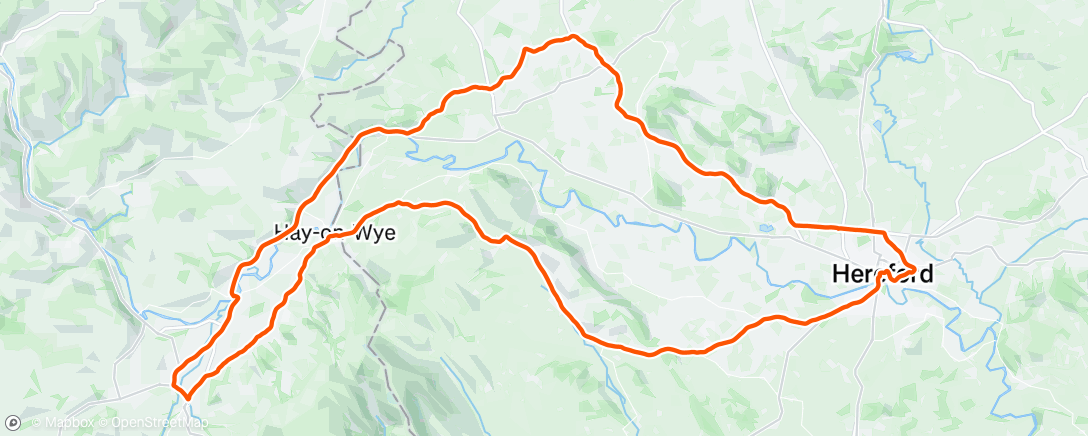 Map of the activity, Afternoon Ride