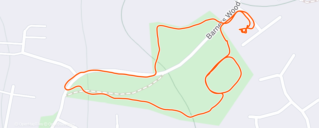 Map of the activity, Afternoon Walk