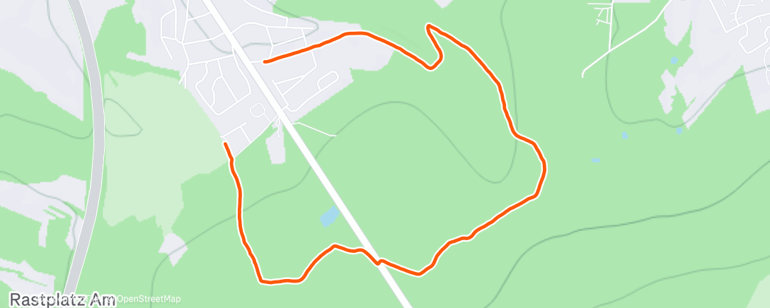 Map of the activity, Lauf am Nachmittag