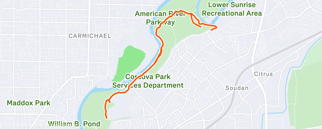 Mapa de la actividad (Lunch Run)