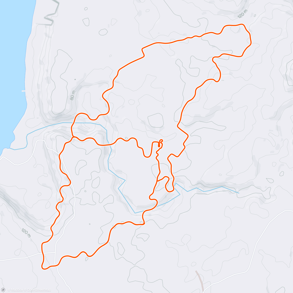 Mapa de la actividad (Zwift - Zone 2/3 Power Ride in Makuri Islands)