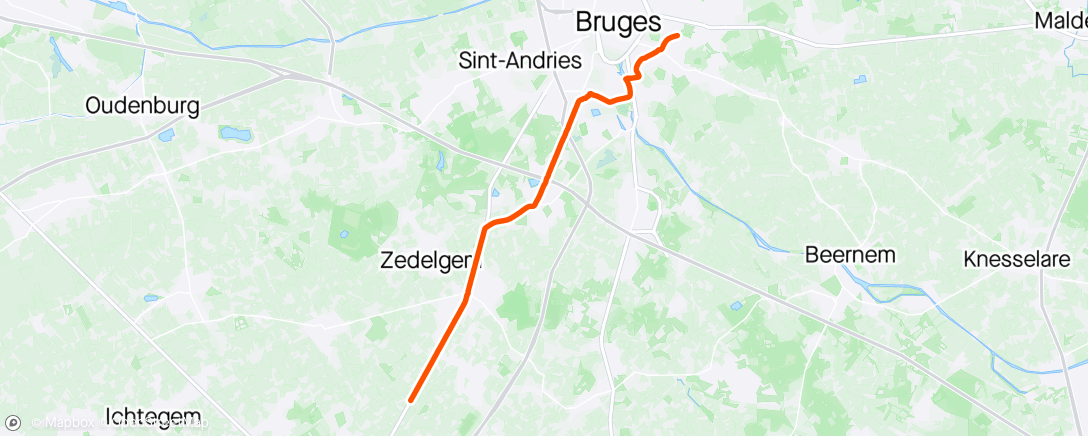 Map of the activity, Zedelgem / Brugge