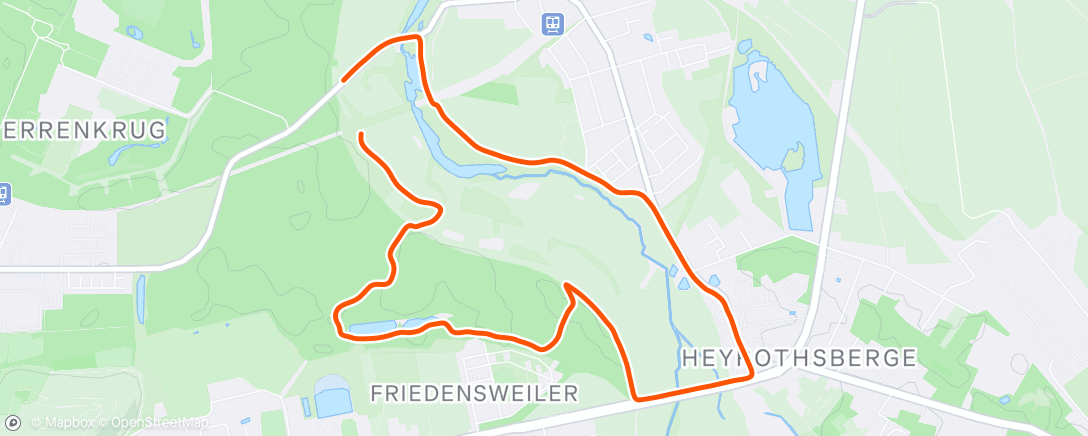 Map of the activity, Spaziergang am Nachmittag